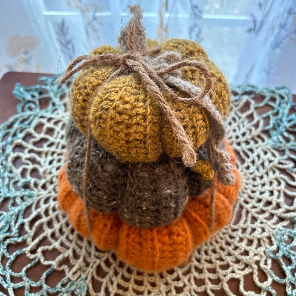 Crocheted Plush Pumpkins